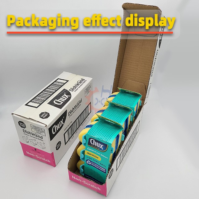 洗碗擦替换头视觉检测自动理料装盒机