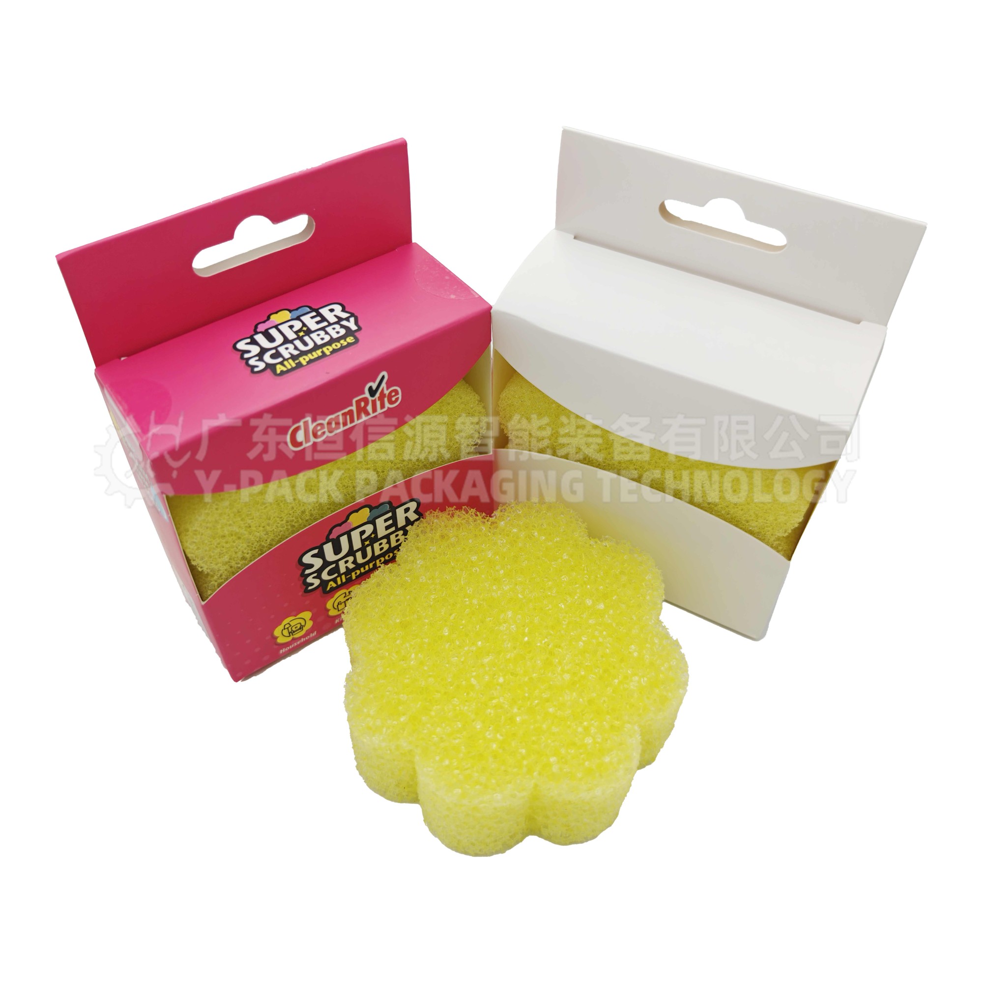 清洁棉装盒贴标线